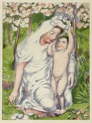 L Enfant Couronnant Sa Mère by Maurice DENIS