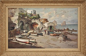 Piccola Marina, Capri by Felice FELICE - auction artwork with signature