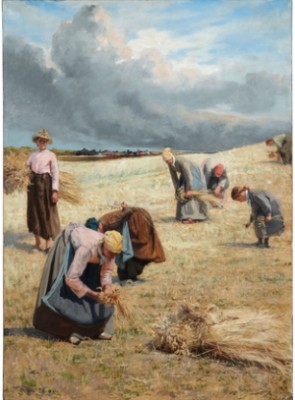 Les Glaneuses Avant L'orage by Georges François Paul LAUGÉE - auction artwork with signature
