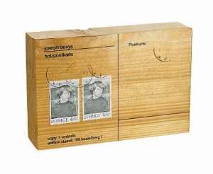 Holzpostkarte by Joseph BEUYS