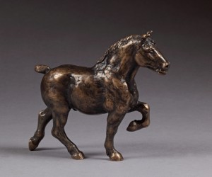 Cheval Breton Au Trot by Yves Louis CASTEL - auction artwork with signature