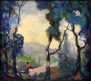 Landscape by Abram MOLARSKY - auction artwork with signature