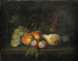 Stilleben Med Frukter by Louis VIDAL - auction artwork with signature