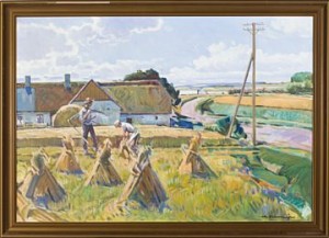 Arbeid På åkeren by Christian VALENTINUSEN - auction artwork with signature