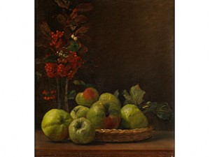 Apfelstilleben by Franz Von MATSCH - auction artwork with signature