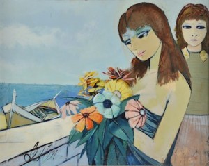 Femmes Aux Fleurs by Charles LEVIER