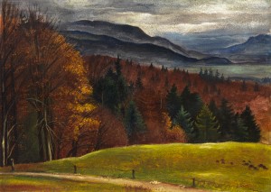 Autumnal Landscape by Albert BIRKLE