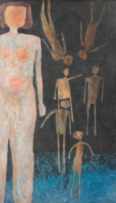 Figures by Erol AKYAVAS - auction artwork with signature