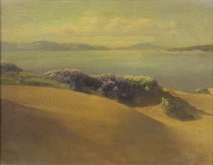 Monterey Dunes by Willard E. WORDEN - auction artwork with signature