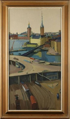 Slussen Mot Stadshuset by Estrid WESTBERG