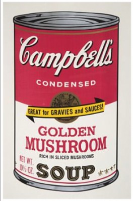 Campbell's Soup I: Golden Mushroom by Andy WARHOL