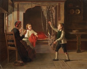 The Snare by Carl Julius LORCK - auction artwork with signature