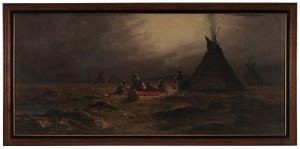 Indian Encampment, Early Evening by Astley David Middleton ‘A.d.m.’ COPPER