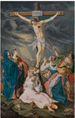 Jesus Wird Am Kreuz Der Essigschwamm Gereicht by Georg Friedrich RUPPERT