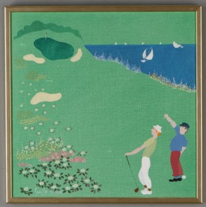 Golfspelare by Gunilla KUMLIN - auction artwork with signature