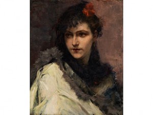 Damenbildnis by Charles HERMANS - auction artwork with signature