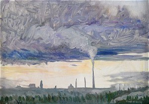 Utsikt Med Fabriksrök by Peter DAHL