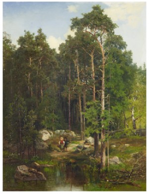 Två Barn Vid En Tjärn by Josefina HOLMLUND