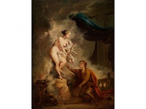Der Bildhauer Pygmalion Vor Seiner Lebendig Gewordenen Statue by Victor Louis HUGUES