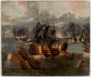 Sjöslag by Abraham Jansz STORCK