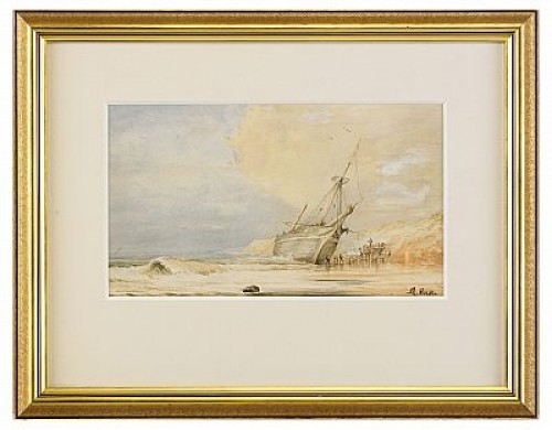 Strand Med Plundring Av Förlist Segelfartyg by Abraham The Younger HULK