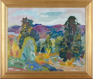 Fjordlandskap by Edvard VIGEBO - auction artwork with signature