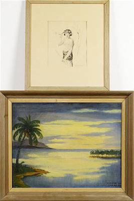 ( 2 St). Mansfigur, Sydlänskt Kustbild by Svante KEDE