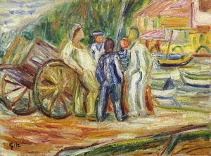Fishermen In Belvedere Cove by Selden Connor GILE