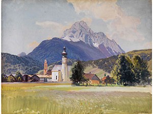 Blick Auf Mittenwald by Willy MORALT