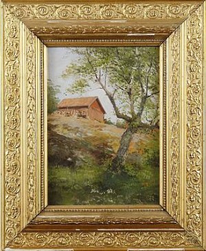 Landskap Med Stuga by Rudolf Konstantin GITSLER - auction artwork with signature