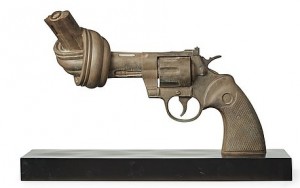 Non-violence by Carl Fredrik REUTERSWÄRD