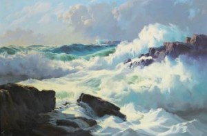 Breaking Surf by Frederick Judd WAUGH
