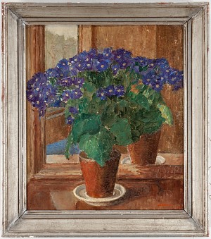 Blomsterstilleben by Nils LIEDBERG - auction artwork with signature