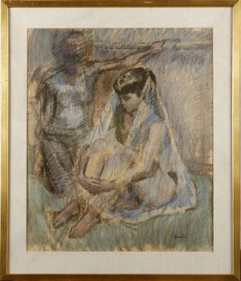 Dansös I Orientalisk Dräkt by Louis BASTIN
