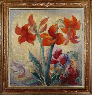 Stilleben Med Amaryllis by Jan BRAZDA