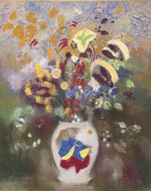 Vase Au Guerrier Japonais by Odilon REDON