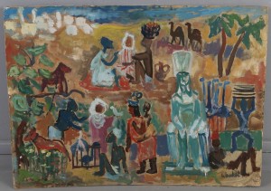 Orientalisk Scen by Kenny WENKEL - auction artwork with signature