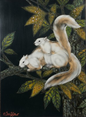Ecureuils De Malaisie by Gaston SUISSE - auction artwork with signature
