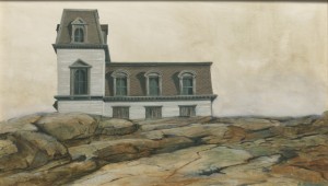 Mansard Roof By The Sea by Albert H. SCHRODER - auction artwork with signature