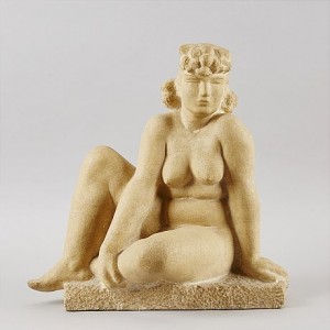 Sittande Modell by Thorwald ALEF