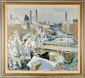 Mot Bergsbron, Norrköping by Gustaf Adolf FAHLE