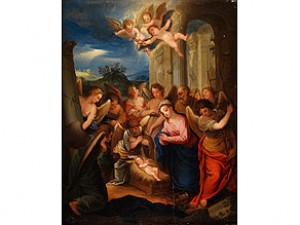 Christi Geburt by Hans The Elder ROTTENHAMMER - auction artwork with signature