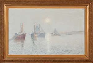 Morgondis över Havet by Charles Folke EDHAKE - auction artwork with signature