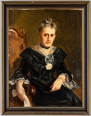 Porträtt Av Grevinnan Ebba Piper 1904 Enligt Etikett A Tergo by Bruno HOPPE