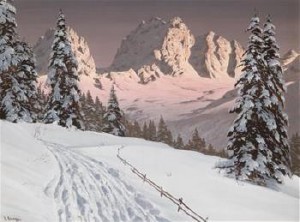 In The Dolomites by Alois ARNEGGER
