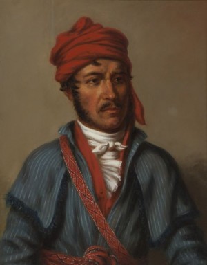 Timpooche Barnard, A Yuchi Warrior by Charles Bird KING