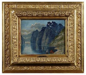 Fjordmotiv by H. ELMBLAD - auction artwork with signature