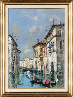 Motiv Från Venedig by Edwardo SCOGNAMIGLIO - auction artwork with signature