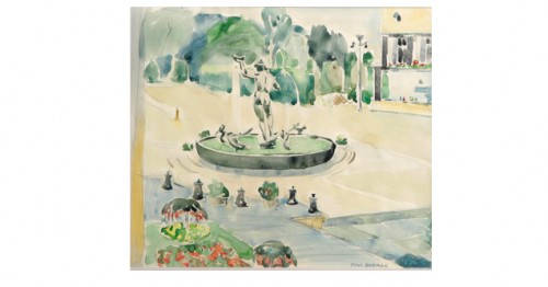 Götaplatsen I Göteborg by Paul Karlovich BURMAN - auction artwork with signature