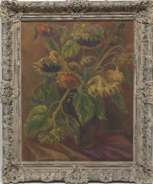 Sunflowers by Corry BERNSEN - auction artwork with signature